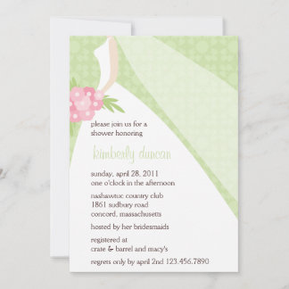 Wedding Gown Bridal Shower Invitation