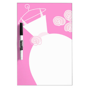Wedding Gown Pink dry erase board