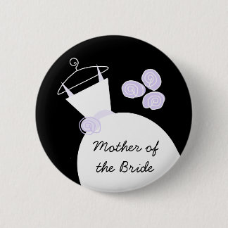 Wedding Gown Purple 'Mother of the Bride' black Button