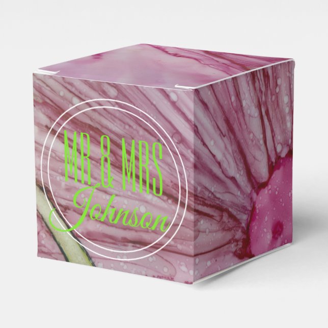 Wedding Grande Fleur Classic favor boxes (Front Side)