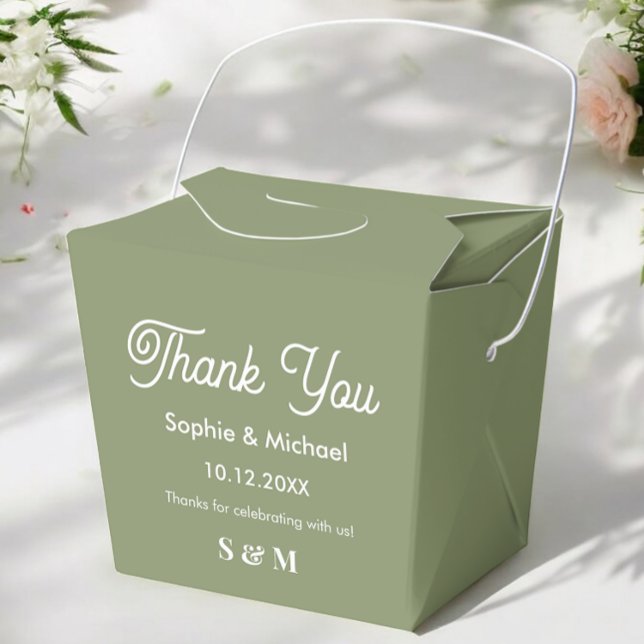 Wedding Green Bride Groom  Favor Boxes (Creator Uploaded)