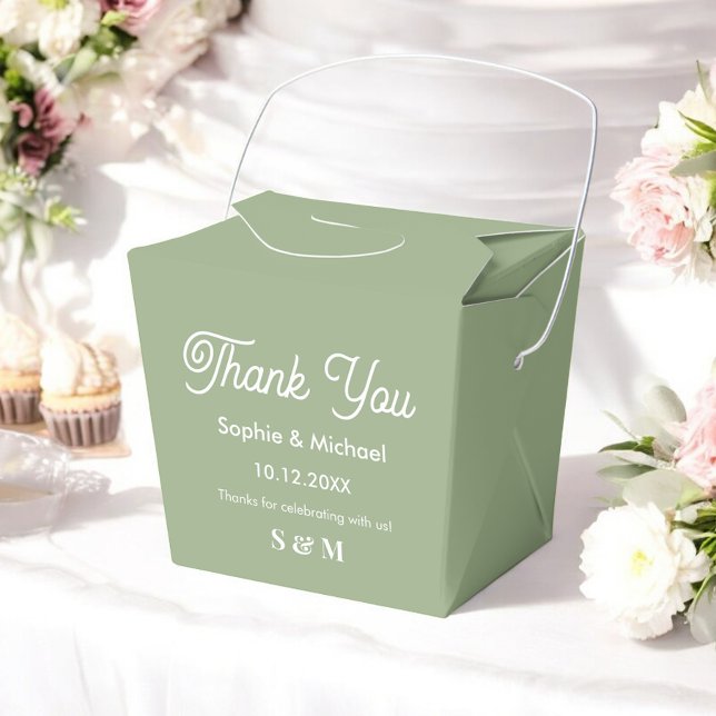 Wedding Green Bride Groom  Favor Boxes (Creator Uploaded)