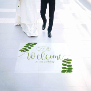 Wedding Green Chic  Floor Decals