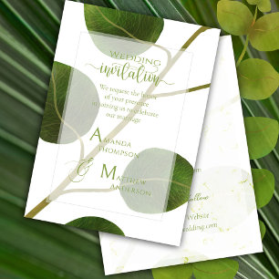 Wedding Green Chic Invitation