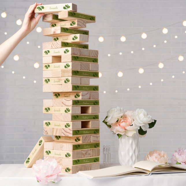 Wedding Green Chic Topple Tower (Wedding)