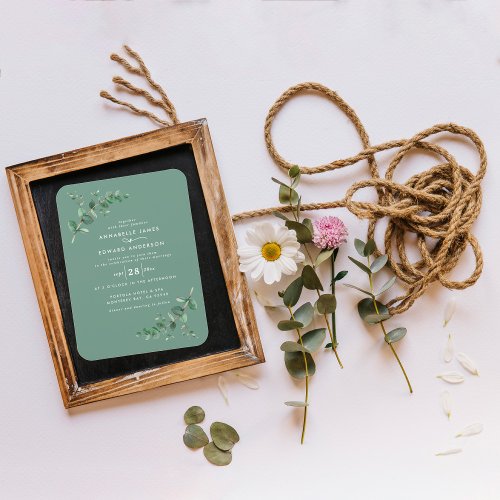 Wedding greenery Eucalyptus botanical sage green Magnet