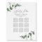 Wedding greenery Eucalyptus botanical seating plan