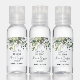 Wedding Greenery Favors Leaves Hand Sanitizer