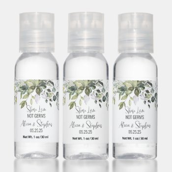 Wedding Greenery Favors Leaves Hand Sanitizer by AnnounceIt at Zazzle