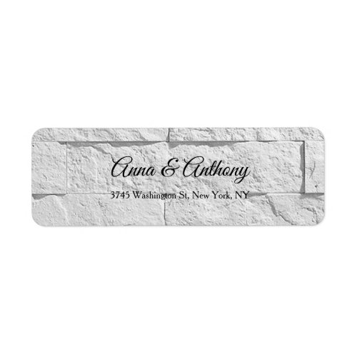 Wedding Grey Wall Professional Elegant Plain Label