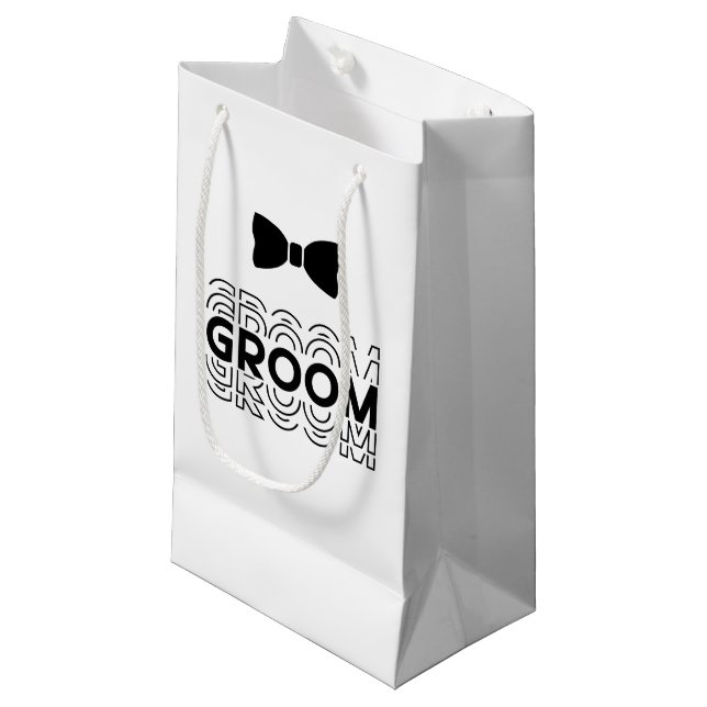 Wedding Groom Gift Bag (Front Angled)
