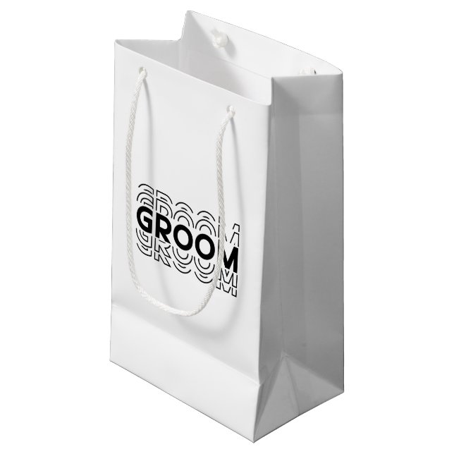 Wedding Groom Gift Bag (Front Angled)