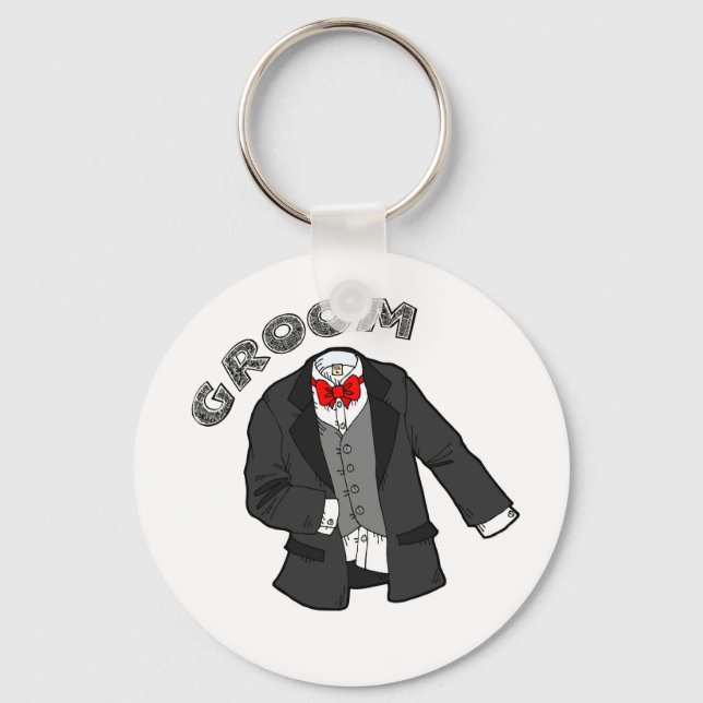 Wedding Groom Keychain (Front)