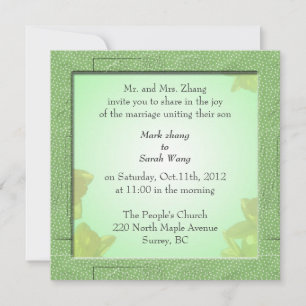 wedding, Groom's parents invitation