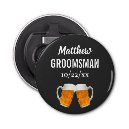 Wedding Groomsman Bachelor Party Favor Beer Cheers Bottle Opener