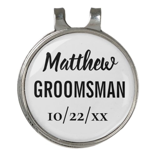 Wedding Groomsman Bachelor Party Favor Golf Hat Clip