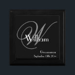 Wedding Groomsman Gift Elegant Monogram   Name   Gift Box<br><div class="desc">Wedding Groomsman Gift Elegant Monogram Name Keepsake Gift Box. Click personalize this template to customize this Keepsake Gift Box with your Monogram, Name and Date quickly and easily. 30 Day Money Back Guarantee. Ships Worldwide fast. Wedding Groomsman Gift Elegant Monogram Name Gift Box. Created by RjFxx *All rights reserved. #PersonalizedGroomsmanGift...</div>