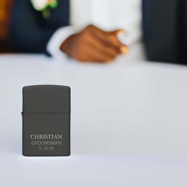 Wedding Groomsman Personalized Zippo Lighter (Wedding Groomsman Personalized Zippo Lighter)