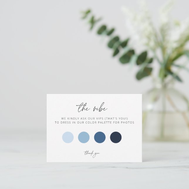 Wedding Guest Attire Card | Wedding Color Palette | Zazzle