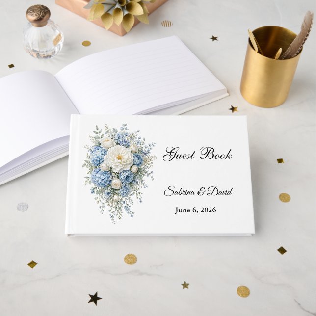 Wedding Guest Book (Front Open)