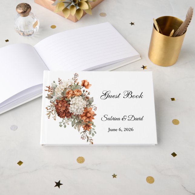 Wedding Guest Book (Front Open)
