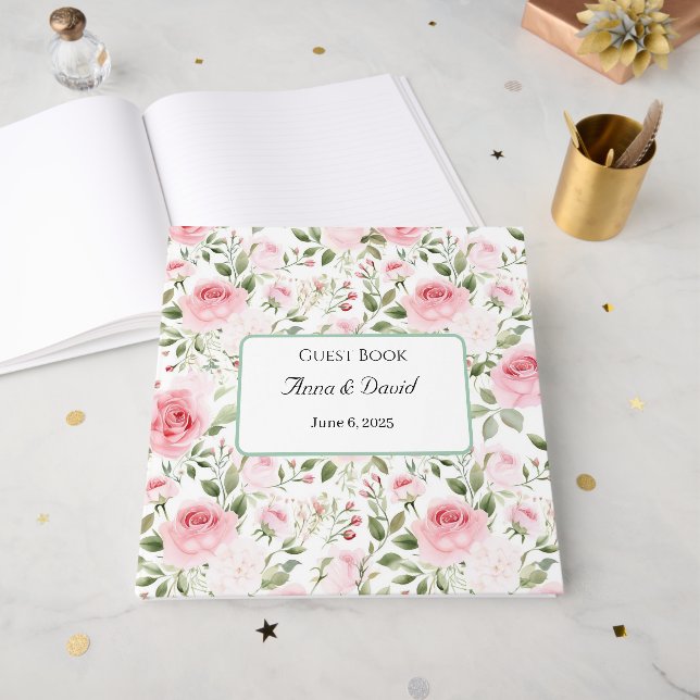 Wedding Guest Book (Front Open)