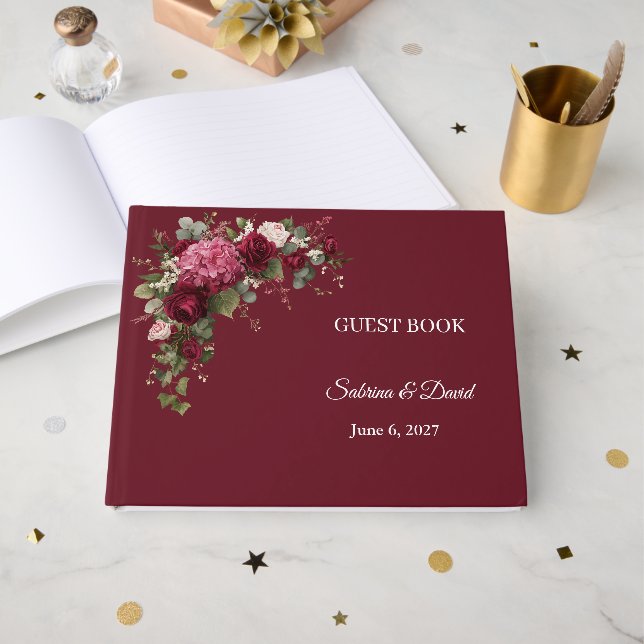 Wedding Guest Book (Front Open)
