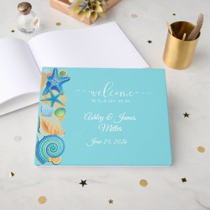 Wedding Guest Book-Beach Shells Book