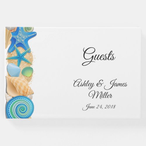 Wedding Guest Book_Beach Shells Guest Book