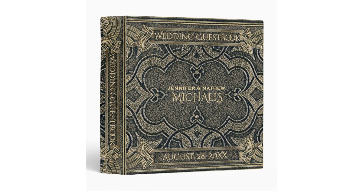 Wedding Guest Book Binder Zazzle