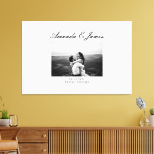 Wedding Guest Book Canvas Alternative Guestbook