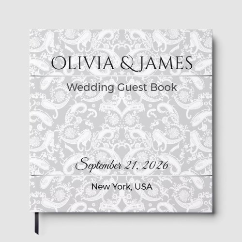 Wedding Guest Book Custom Elegant Luxury