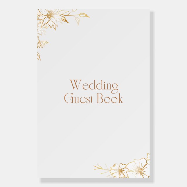 Wedding Guest Book Foam Board (Front)