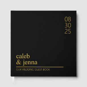 Wedding Guest Book Neutral Guestbook Album for