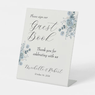Wedding Guest Book Pedestal Sign