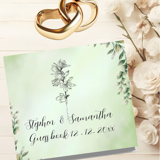 Wedding Guest Book, Personalized Linen Wedding  Guest Book (Creator Uploaded)