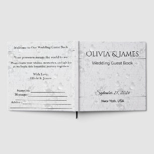 Wedding Guest Book Personalized Memory Keepsake