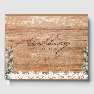 Wedding Guest book Rustic Theme