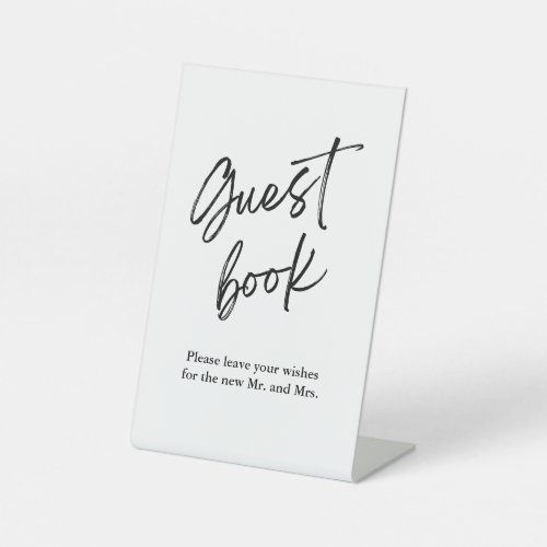 Wedding Guest Book Sign Minimalist Simple Script