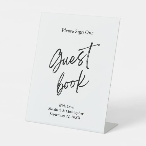 Wedding Guest Book Sign Minimalist Simple Script