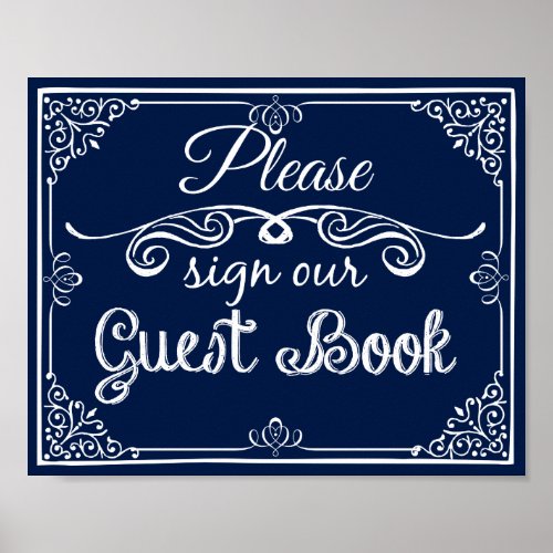 Wedding  guest book sign print