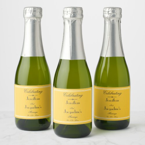 Wedding Guest Favors For Spring Summer Cute Mini Sparkling Wine Label