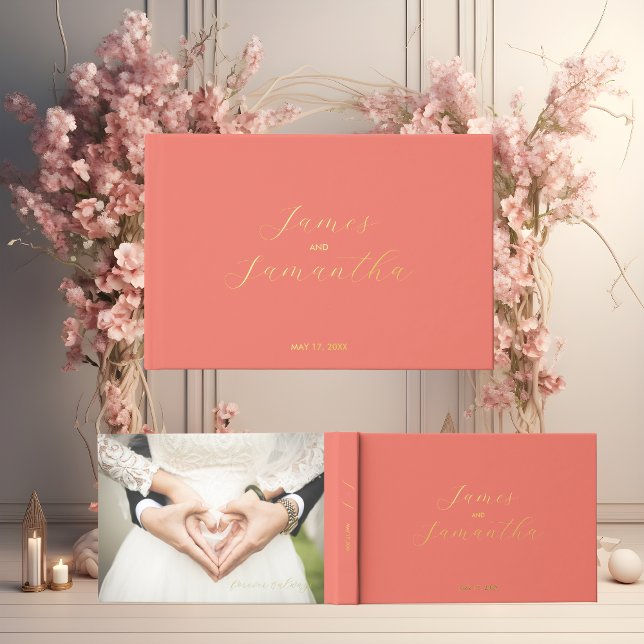 Wedding Guest Foil Notebook | Dark Coral (Creator Uploaded)