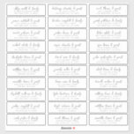 Wedding Guest Names &  Address Modern Simple Chic Sticker<br><div class="desc">Composed of simple sans serif and playful script typography. These elements are simple,  elegant,  and modern. This has 30 smaller stickers in a sheet. 
 
 This is designed by White Paper Birch Co. exclusive for Zazzle.
 
 Available here:
 http://www.zazzle.com/store/whitepaperbirch</div>