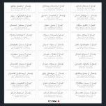 Wedding Guest Names Address Simple Chic Modern Sticker<br><div class="desc">Composed of simple sans serif and modern serif typography. These elements are simple,  elegant,  and modern. This has 30 stickers. 
 
 This is designed by White Paper Birch Co. exclusive for Zazzle.
 
 Available here:
 http://www.zazzle.com/store/whitepaperbirch</div>