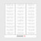 Wedding Guest Names Address Simple Chic Modern