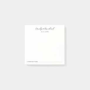 Wedding Guest Signature Post-it Notes