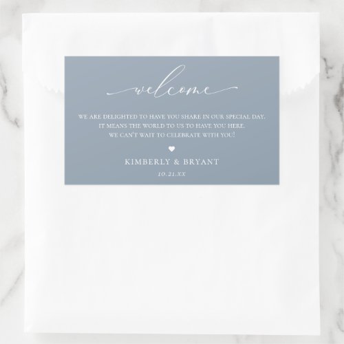 Wedding Guest Welcome Bag Label