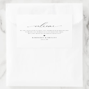 Wedding Guest Welcome Bag Label