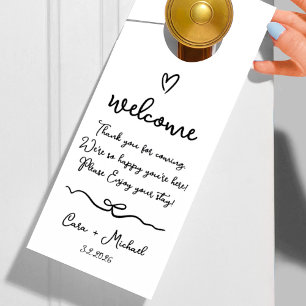 Wedding Guest Welcome Door Hanger